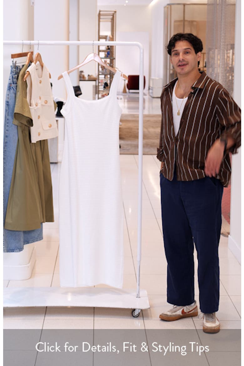 Pointelle Sleeveless Maxi Sweater Dress video