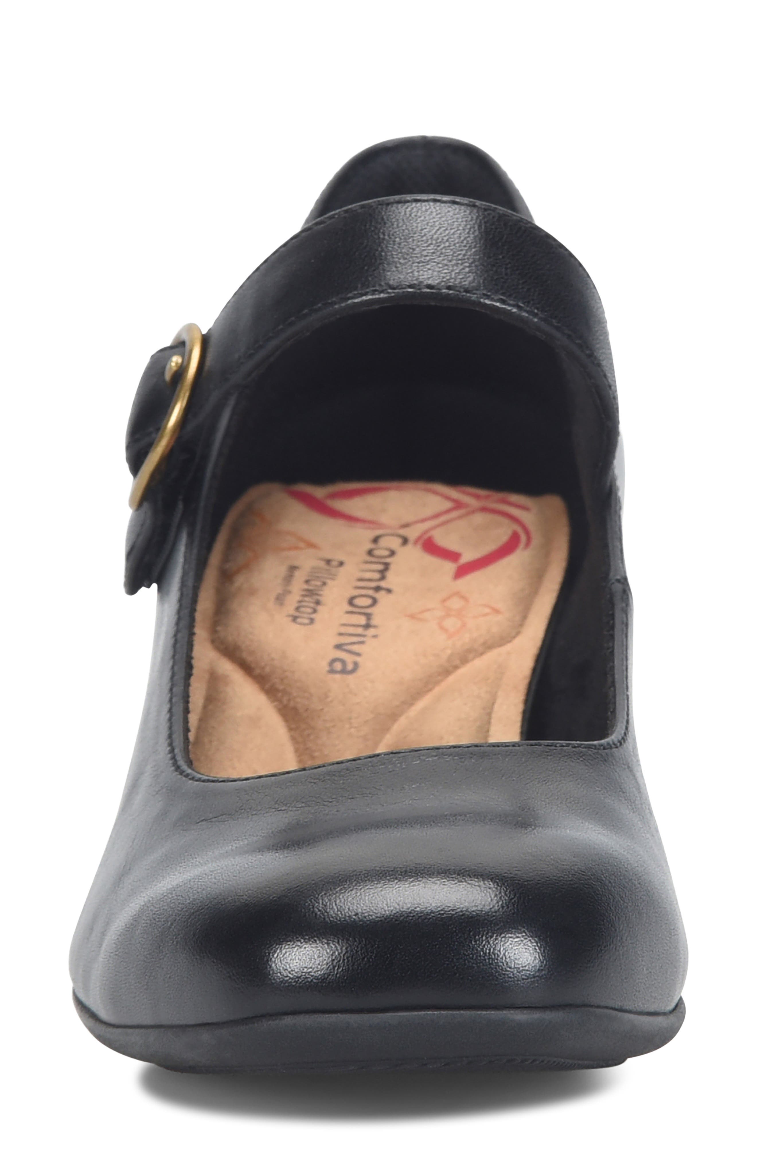 Comfortiva Paula Mary Jane Pump, Alternate, color, Black