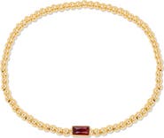 Brook and York Kylie Birthstone Beaded Stretch Bracelet