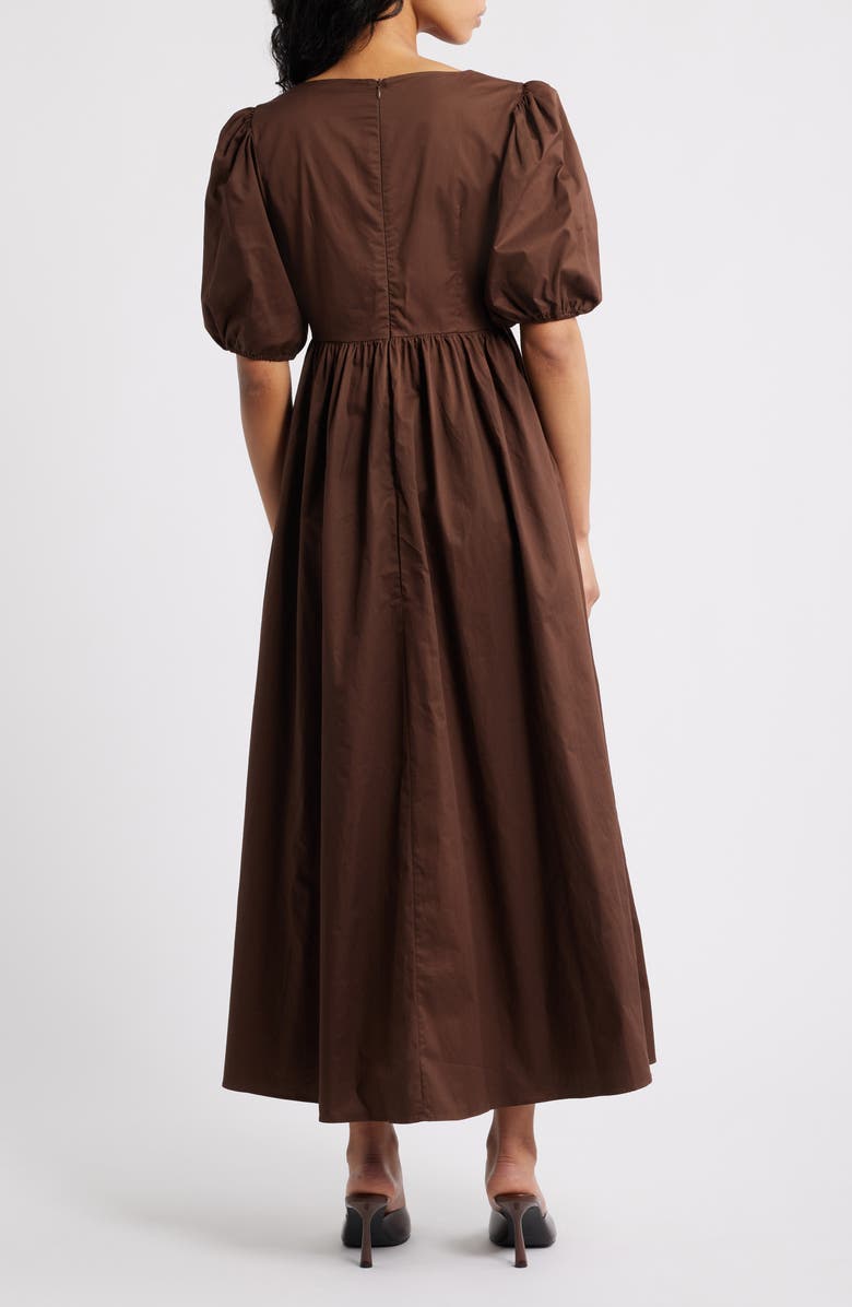 Petal & Pup Karla Maxi Dress, Alternate, color, Bitter Chocolate