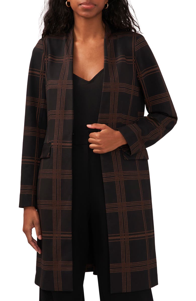 Halogen<sup>®</sup> Windowpane Plaid Topper Coat, Main, color,