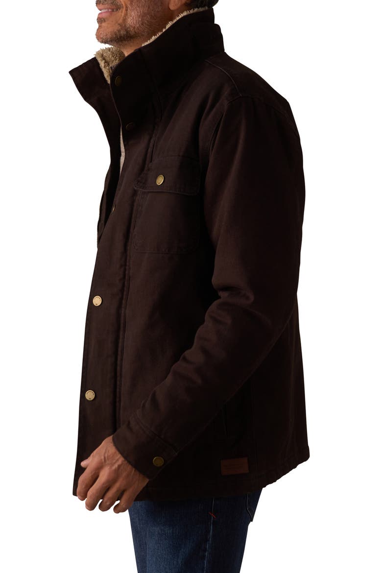 Cotton Canvas Chore Coat, Alternate, color, UMBER