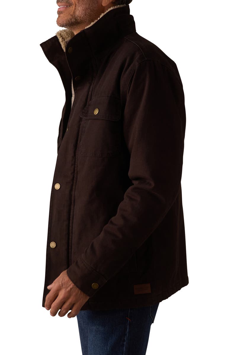 The Normal Brand Cotton Canvas Chore Coat, Alternate, color, Umber