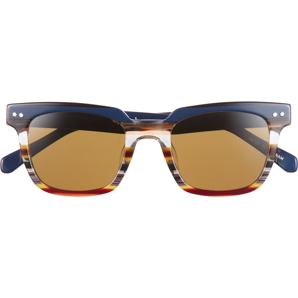 Eyebobs In Cahoots 47mm Polarized Square Reader Sunglasses In Brown