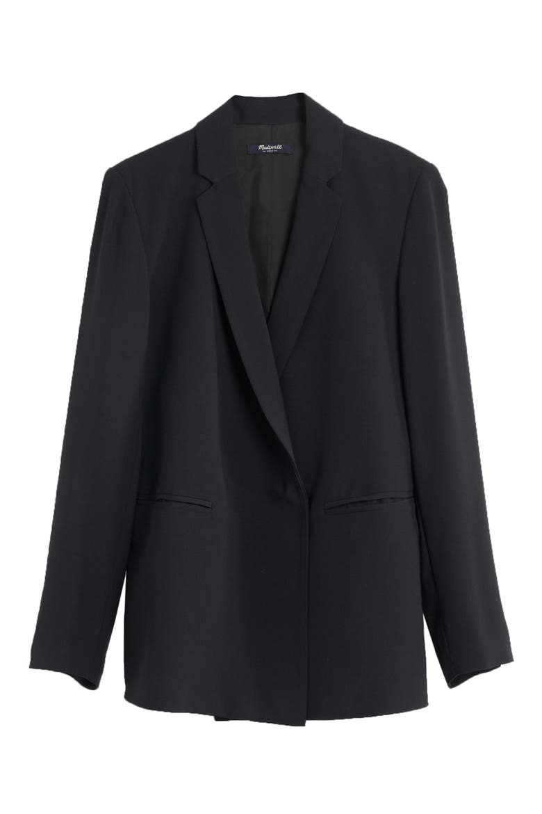 Drapey Blazer, Alternate, color, TRUE BLACK