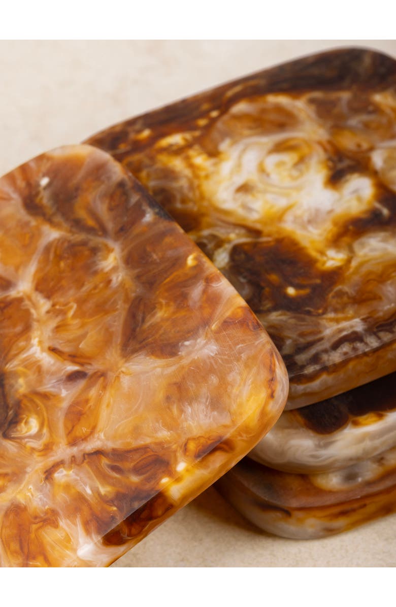 GAURI KOHLI Kampai Coasters, Set of 4, Alternate, color,