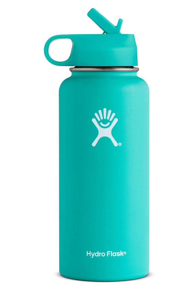 32-Ounce Wide Mouth Bottle with Straw Lid, Main, color, MINT