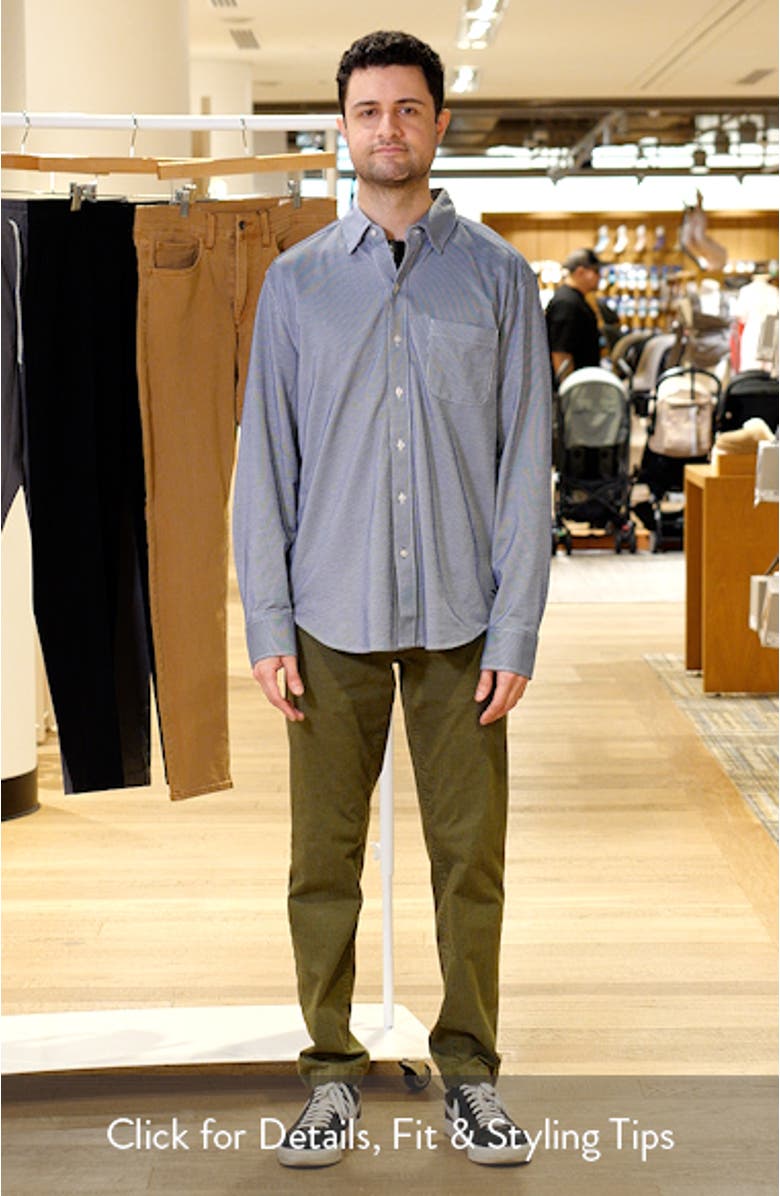San Lucio Sol Stripe IslandZone<sup>®</sup> Cotton Blend Button-Up Shirt, sales video thumbnail