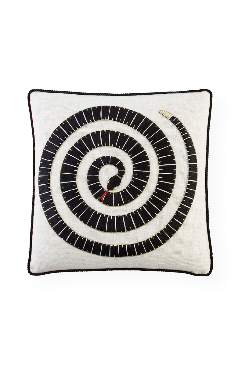 Jonathan Adler Eden Coil Embroidered Pillow, Main, color,