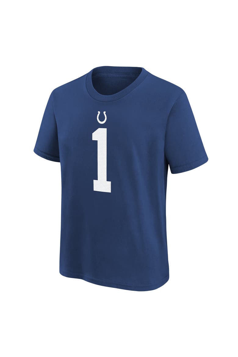 Youth Nike Ahmad Sauce Gardner Royal Indianapolis Colts Player Name & Number T-Shirt, Alternate, color, Royal