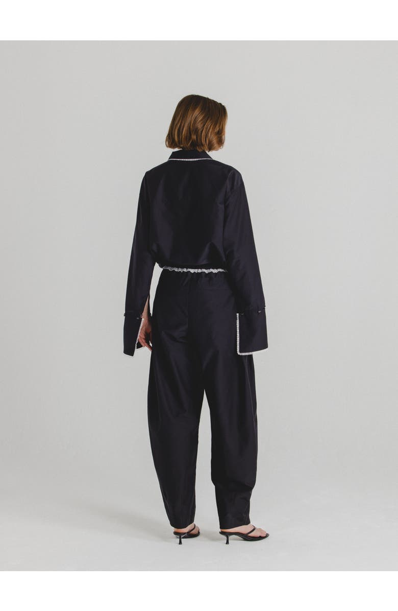 Alas Silk Cotton Pants, Alternate, color, Black