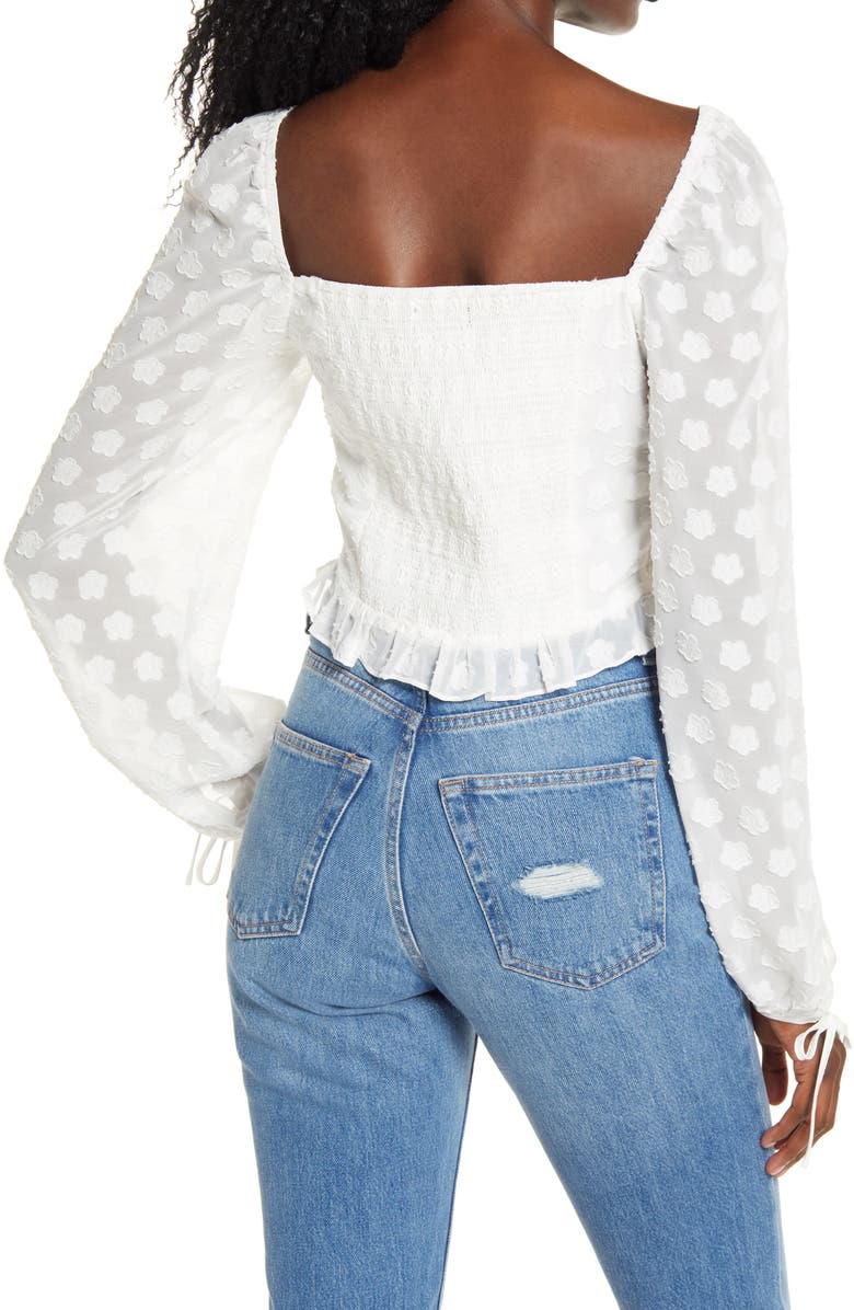 4SI3NNA Hazel Floral Appliqué Top, Alternate, color, 