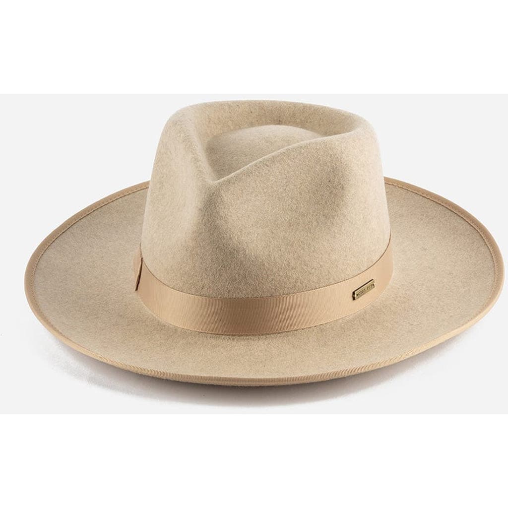 Gigi Pip Monroe Rancher Wool Fedora Hat In Oatmeal