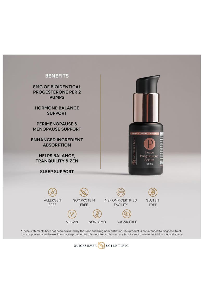 Peace Topical Hormone Support Serum, Alternate, color, None