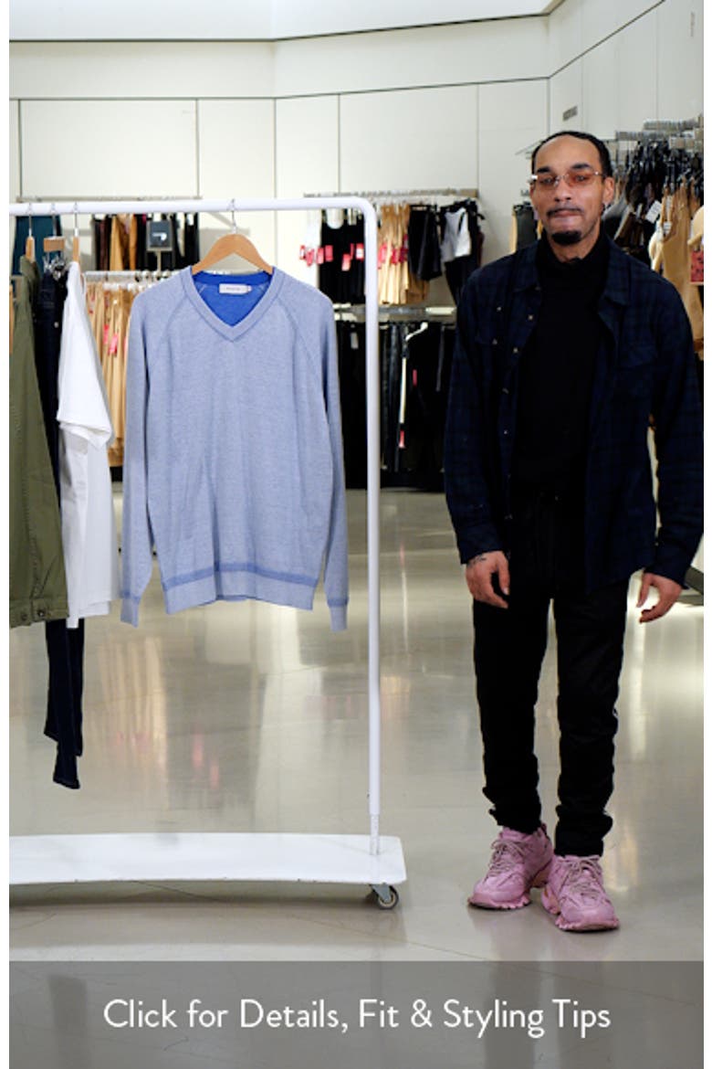 Cotton & Silk V-Neck Sweater video