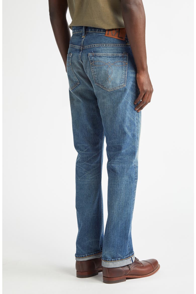 Slim Fit Rip & Repair Selvedge Bootcut Jeans, Alternate, color, SUTTON WASH