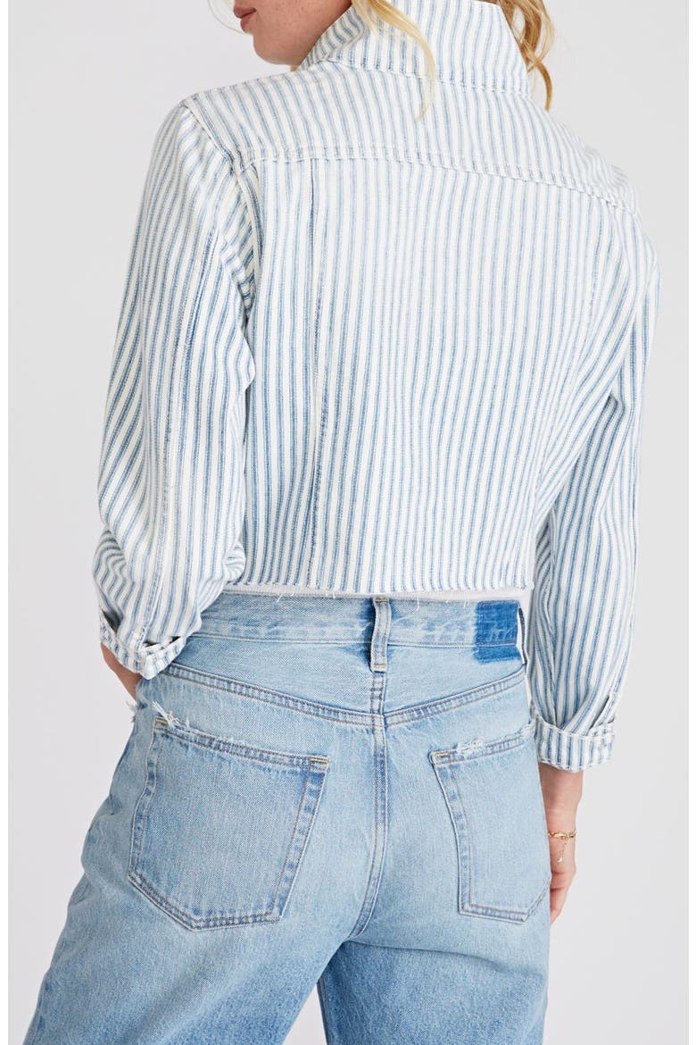 ETICA Lennox Crop Denim Jacket, Alternate, color, MALIBU