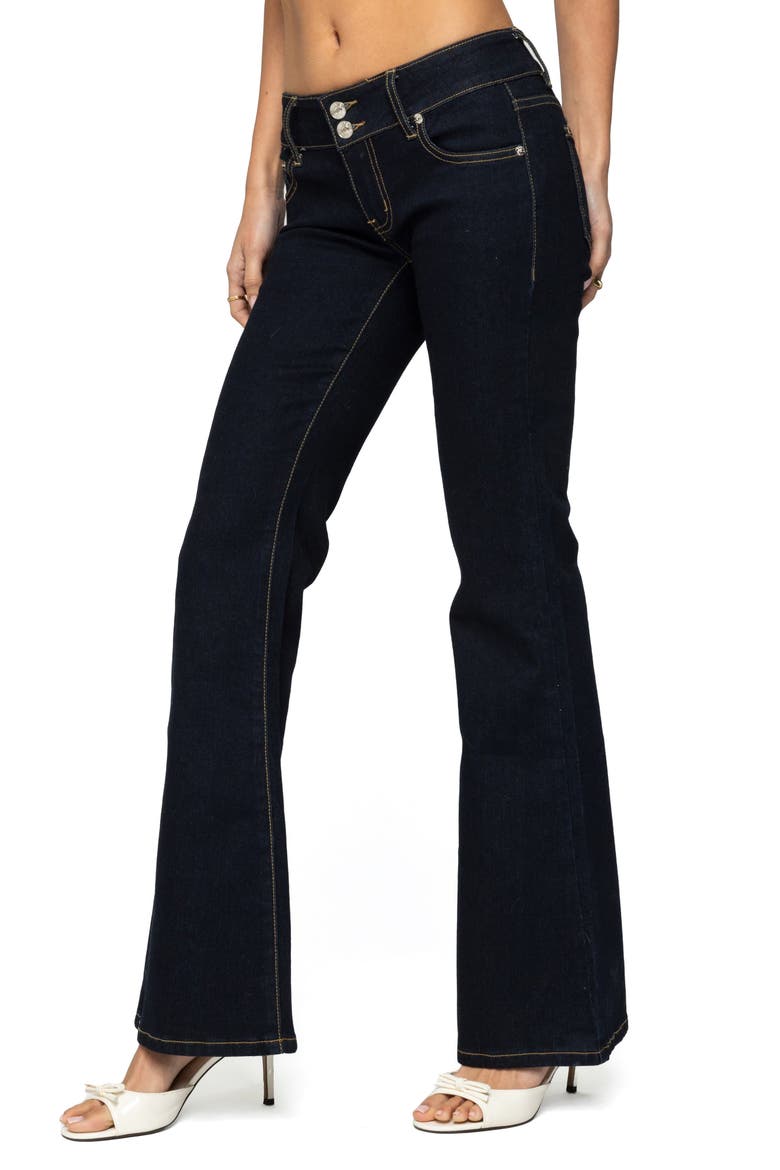 Tilda Low Rise Flare Jeans, Alternate, color, INDIGO-BLUE-RAW-WASH