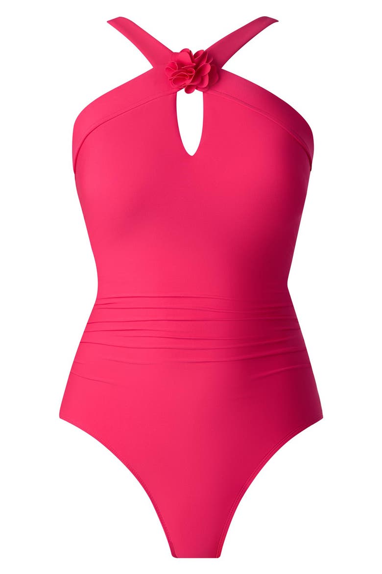 Edith Underwire One-Piece Swimsuit, Alternate, color, ROSIE