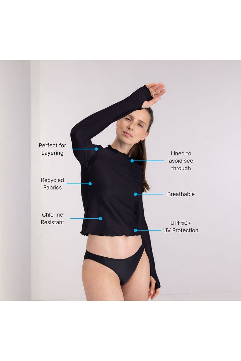 Rash Guard - Women's, Alternate, color, Black