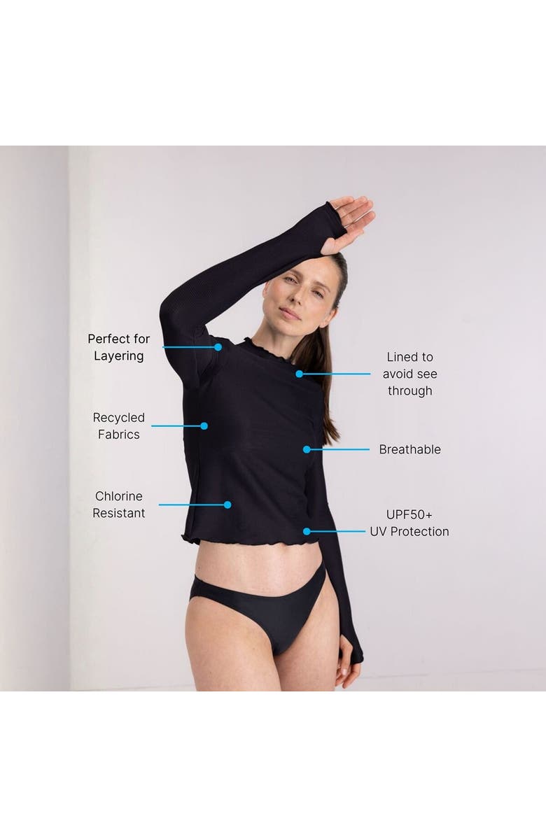 Wallien Rash Guard - Women's, Alternate, color, Black