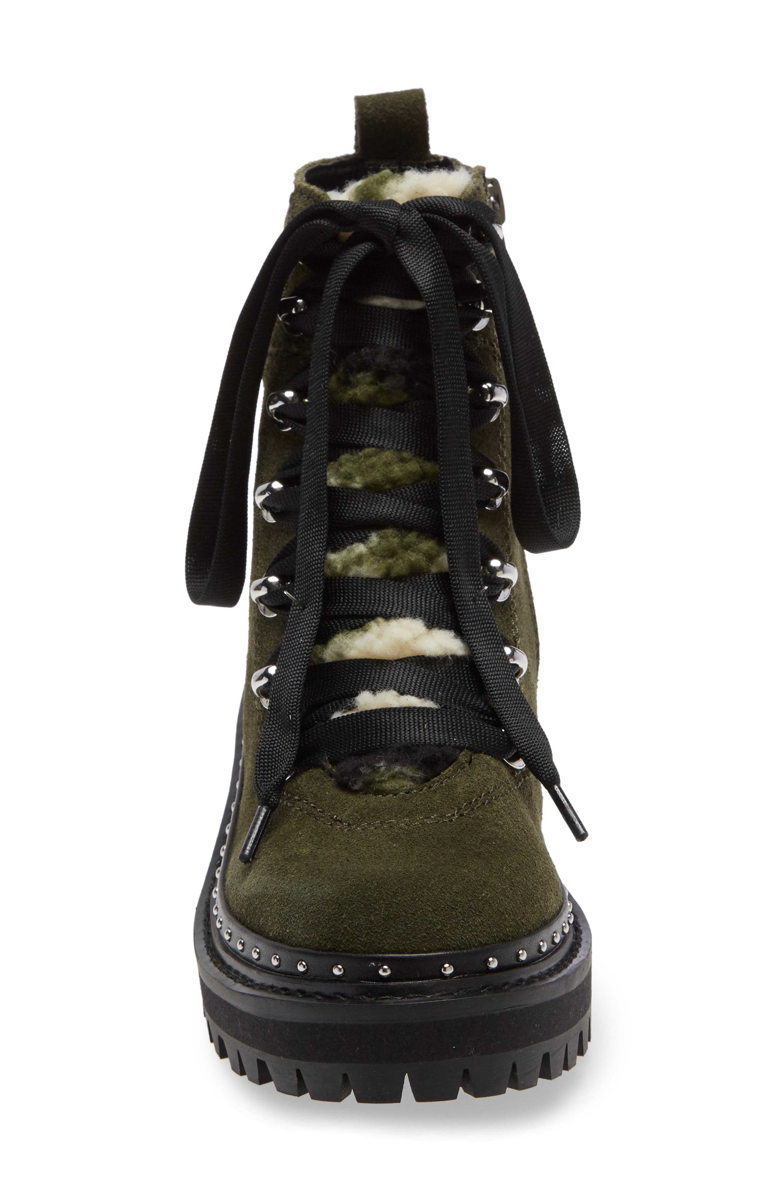 Rainier Platform Bootie, Alternate, color, OLIVE SUEDE