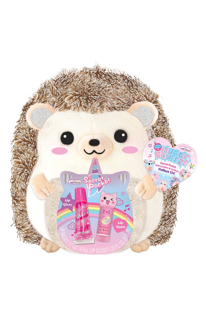 HOT FOCUS Kids' Huggy Squeeze Hedgehog with Secret Pocket, Main, color, Multi