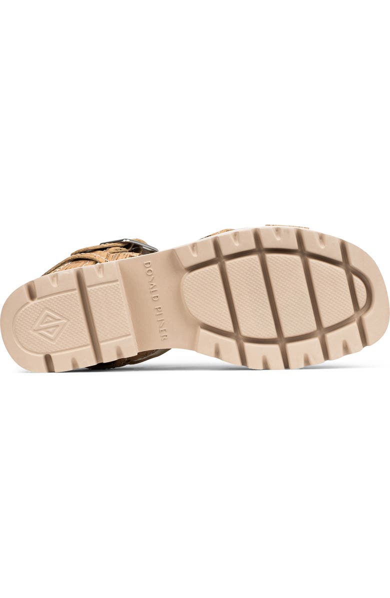 Donald Pliner Lug Sole Slingback Sandal, Alternate, color, Natural/ Silver