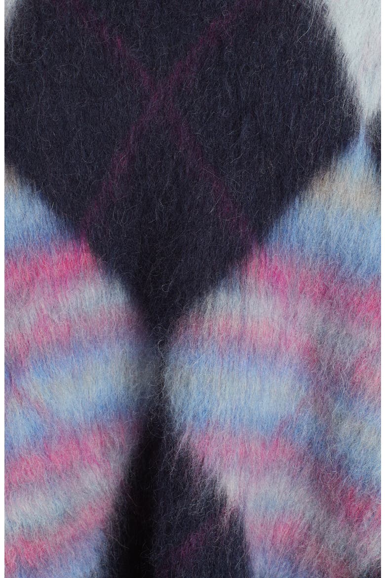 Mohair & Alpaca Blend Turtleneck Sweater, Alternate, color, NEW NAVY