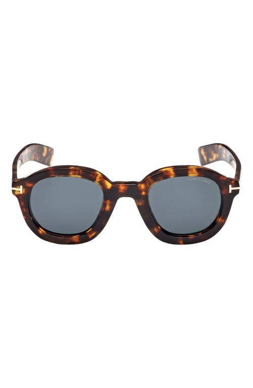 Tom Ford Raffa 46mm Round Sunglasses