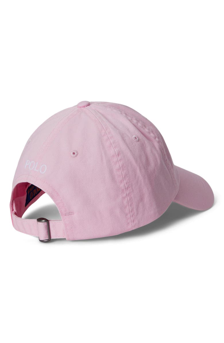 Polo Ralph Lauren The Iconic Cotton Chino Baseball Cap, Alternate, color, Bath Pink W/ White Pp