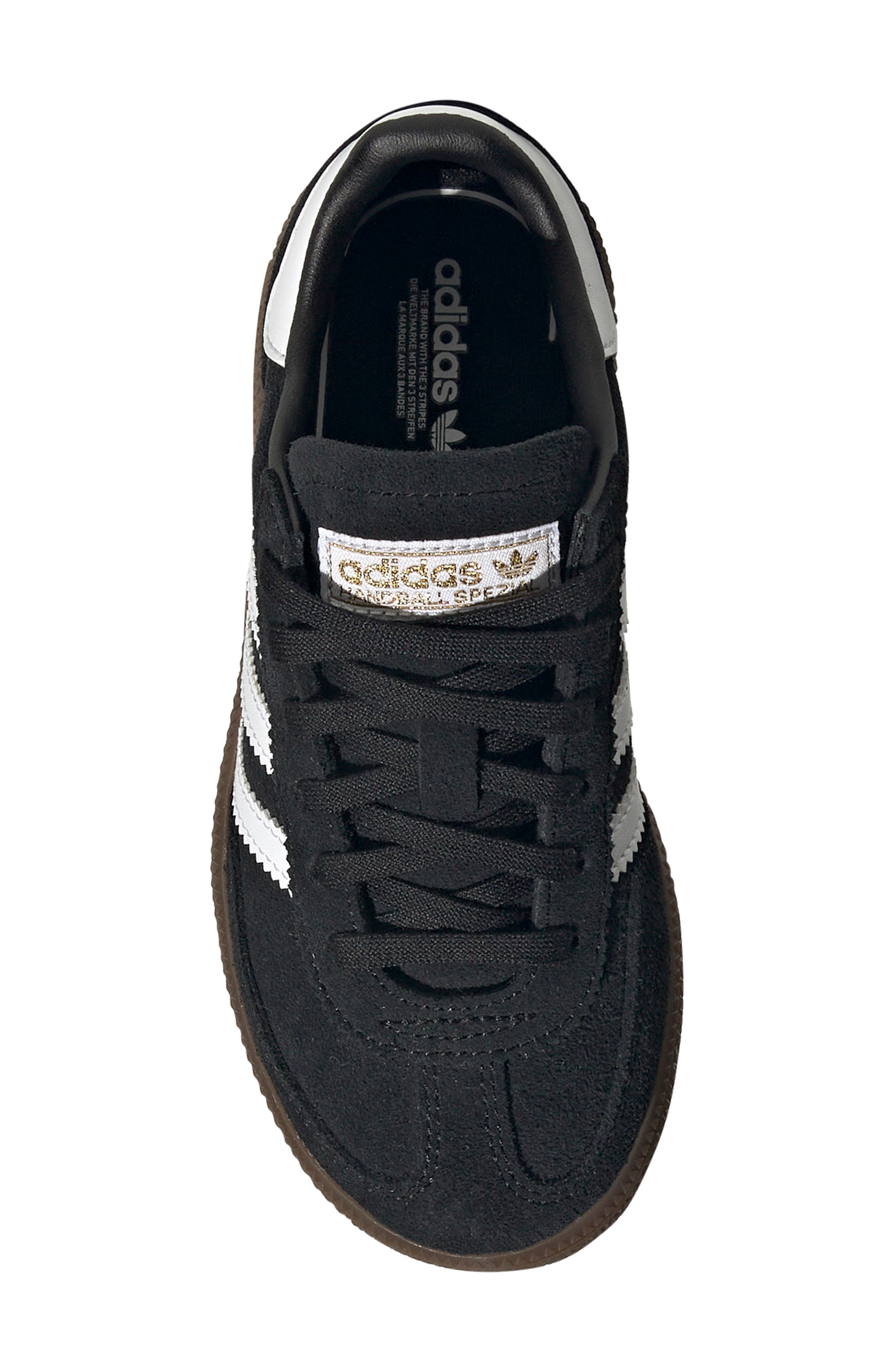 adidas Kids' Handball Spezial Sneaker, Alternate, color, Black/ White/ Gum
