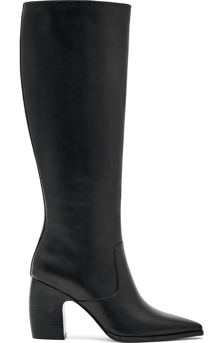 Reiss Gabrielle Knee High Boot, Main, color, Black