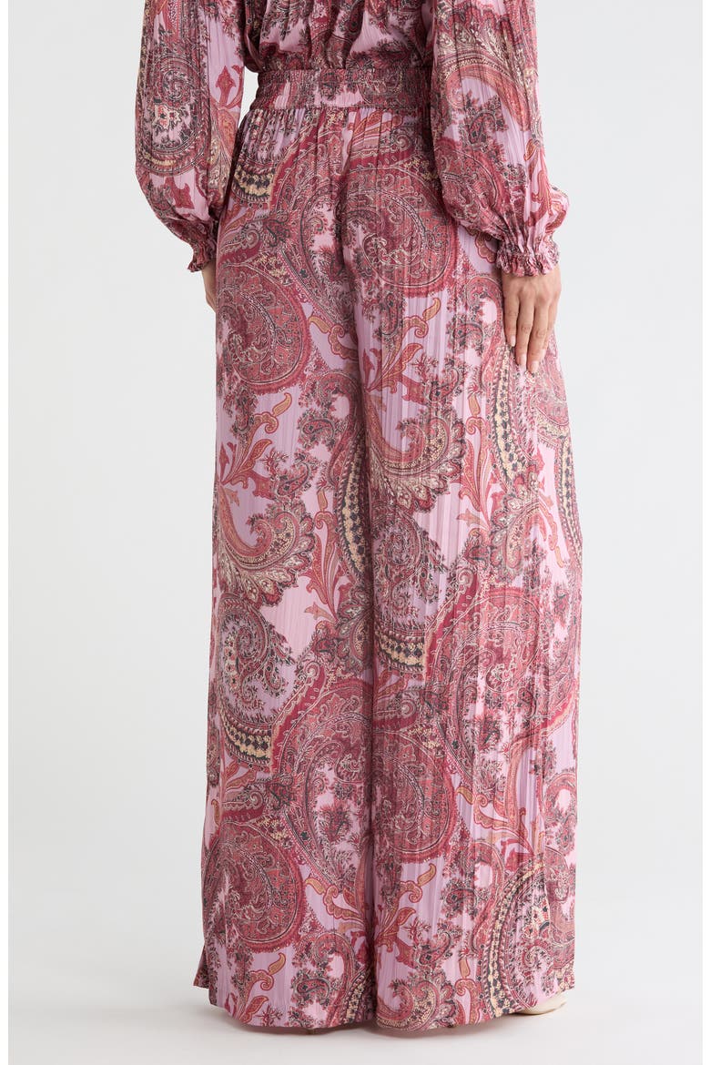 Lillian Paisley Wide Leg Pants, Alternate, color, MAUVE MULTI FRENCH PAISLEY