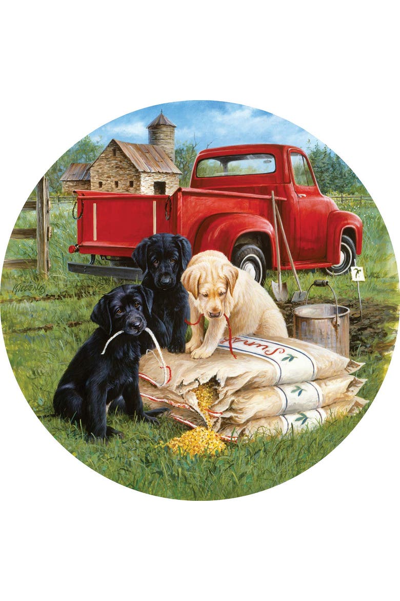 Seeds of Mischief 500 piece Jigsaw Puzzle for Adults Round, Alternate, color, Multicolor