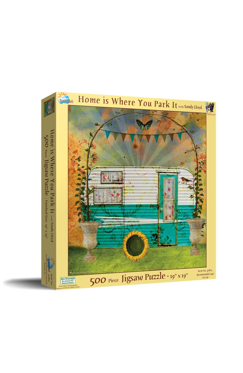 Sunsout Home is Where you Park it 500 piece Jigsaw Puzzle for Adults, Main, color, Multicolor