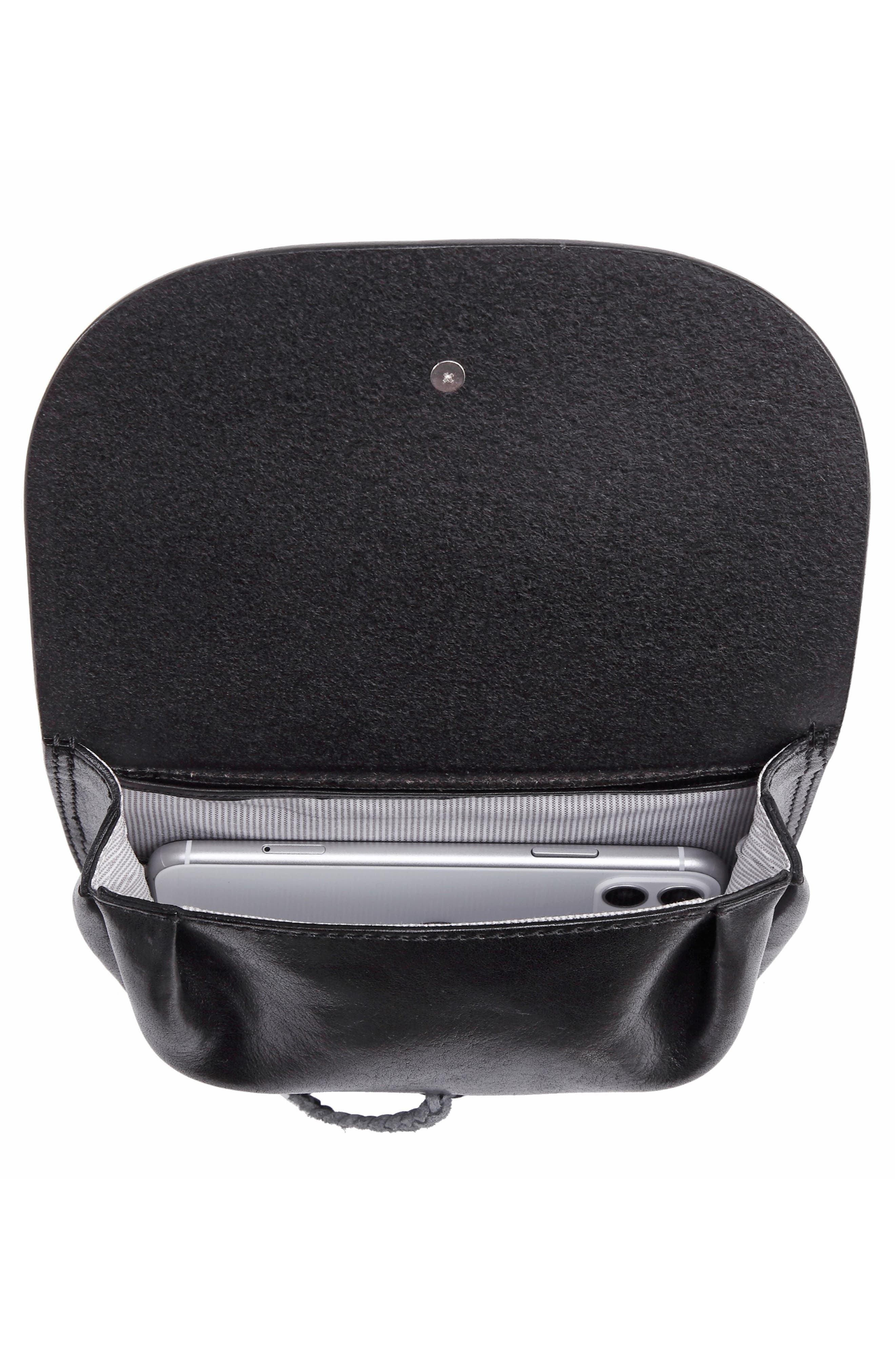 OLD TREND Leather Chain Crossbody Bag, Alternate, color, Black