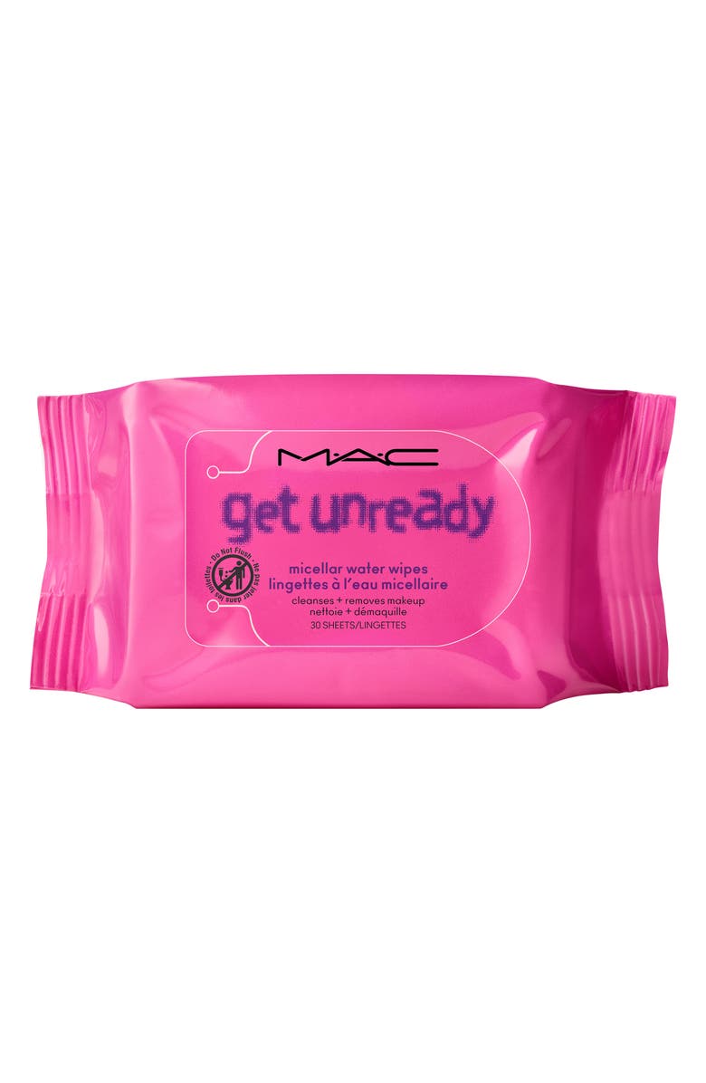 MAC Cosmetics Get Unready Micellar Water Wipes, Main, color, 