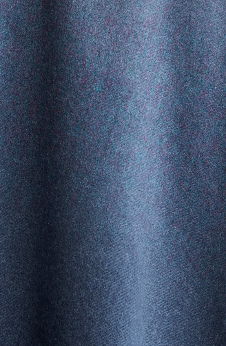 Johnstons of Elgin Ombré Fringe Trim Cashmere Cape, Alternate, color, Seascape / Navy