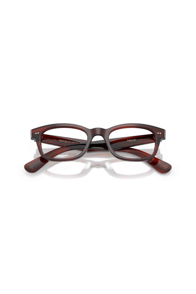 49mm Rectangle optical glasses, Alternate, color, Brown