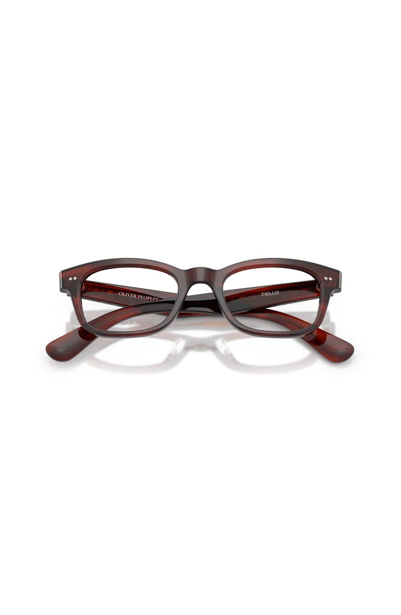Oliver Peoples 49mm Rectangle optical glasses, Alternate, color, Brown