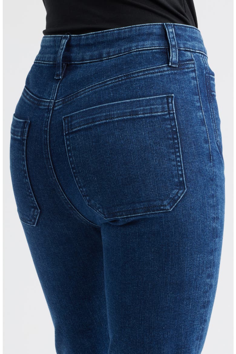 The Reboot Patch Pocket High Waist Ankle Bootcut Jeans, Alternate, color, JEST