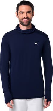 Coolibar Men's Performance Sun Hoodie, UPF 50+ Sun Protection, Agility