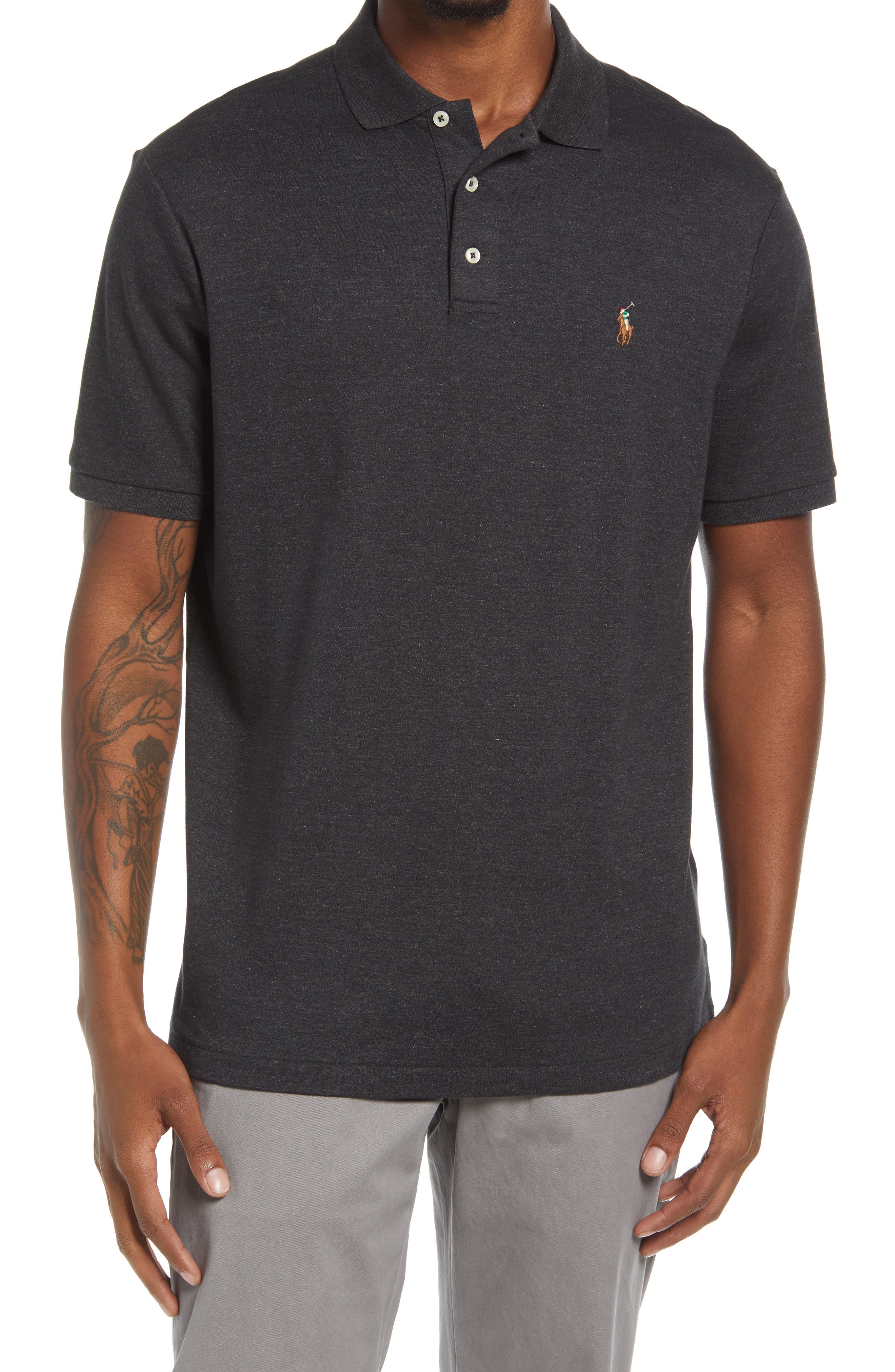 Solid Cotton Jersey Polo
