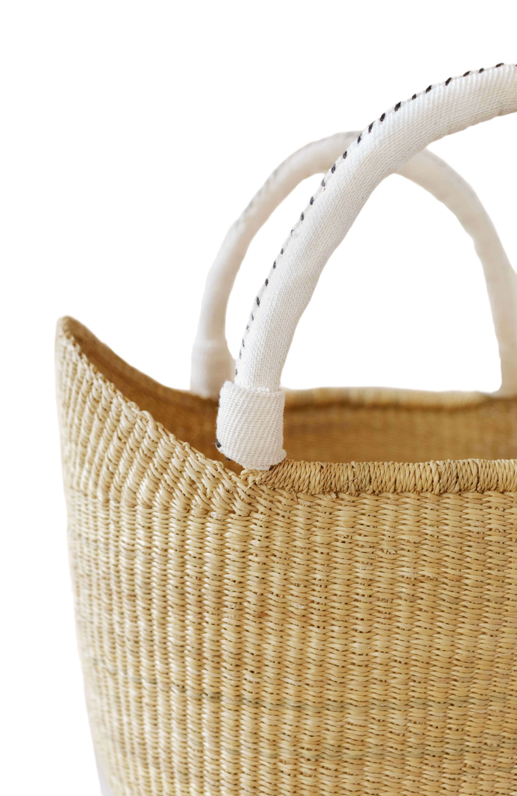 indego africa Natural Bolga Tote Cream, Alternate, color, Natural