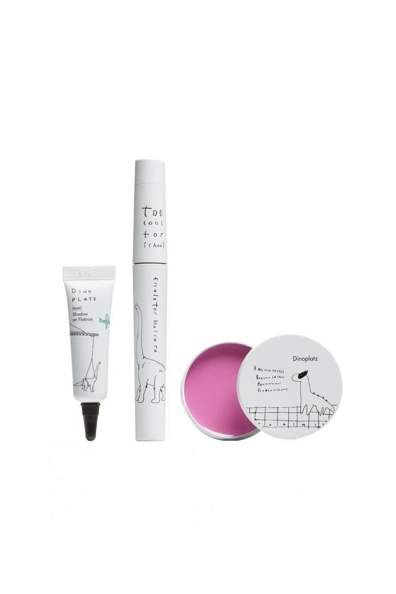 Dinoplatz Makeup Essential Eye Shadow, Mascara & Lip Balm Set, Main, color, NONE