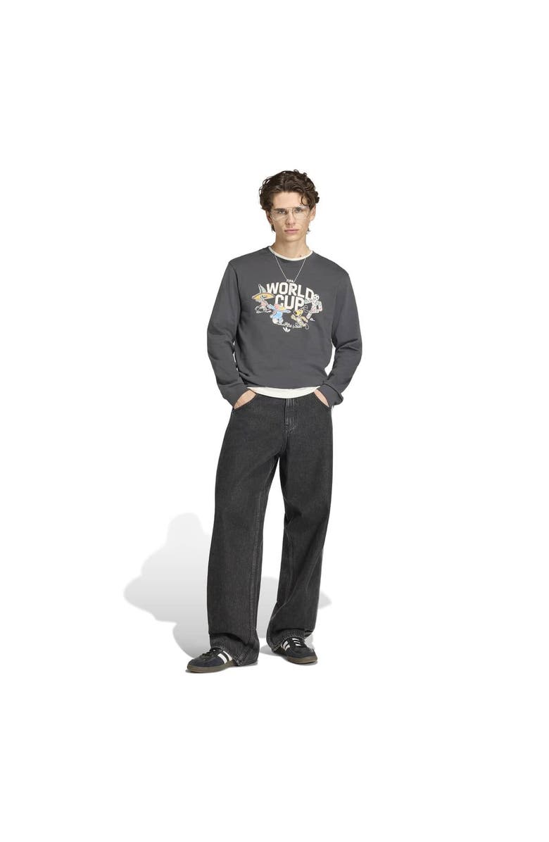 adidas Men's adidas Gray FIFA World Cup Historic Mascot Long Sleeve T-Shirt, Alternate, color, Gray