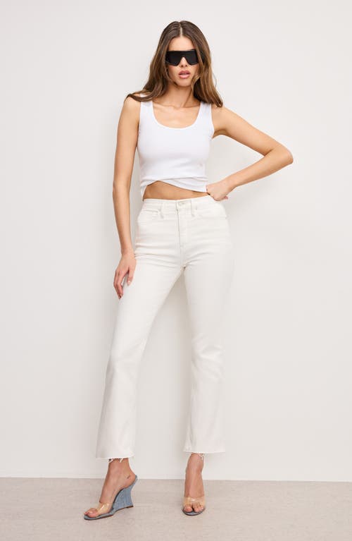 Shop Good American Good Standard Kick Flare Jeans