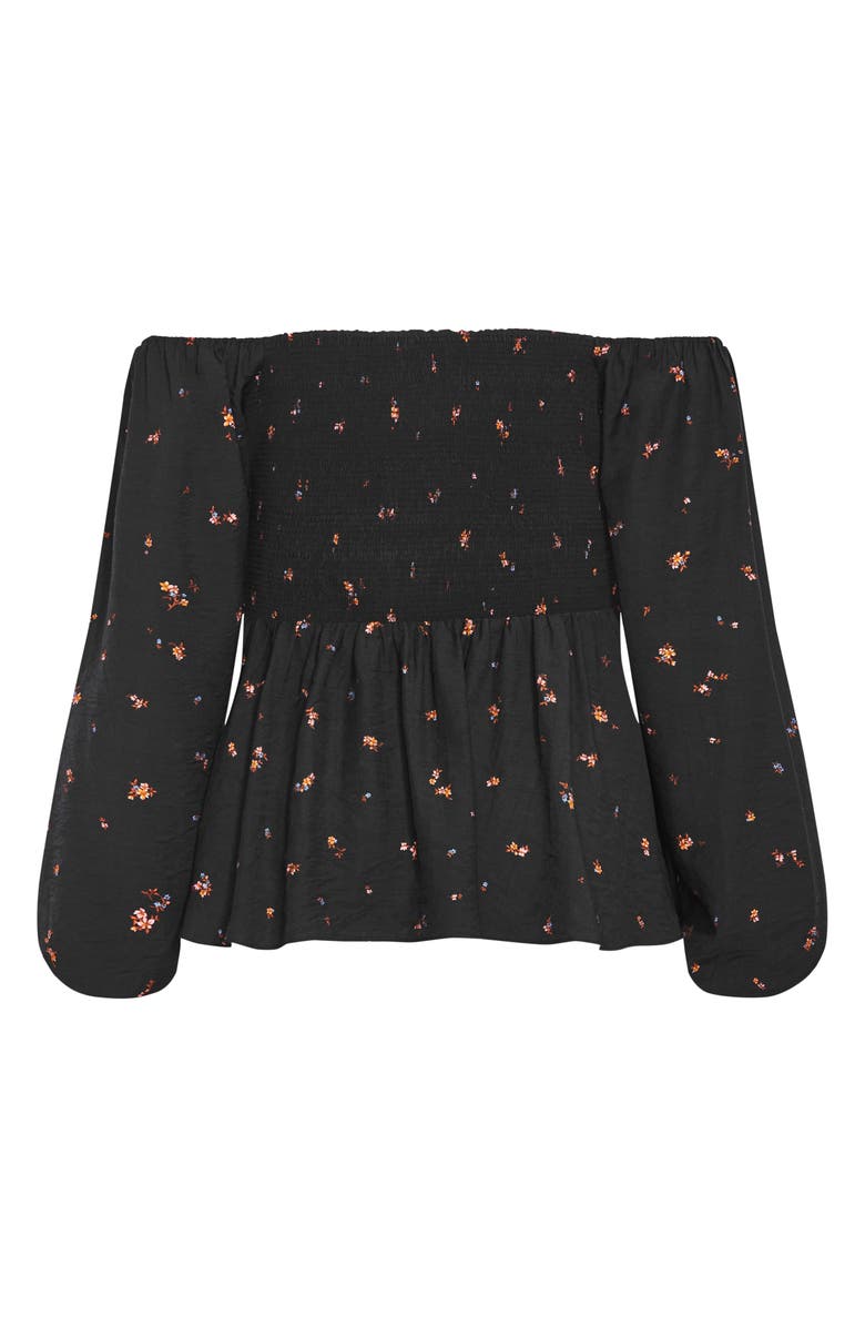 City Chic Gigi Floral Long Sleeve Blouse, Alternate, color, Baby Ditsy