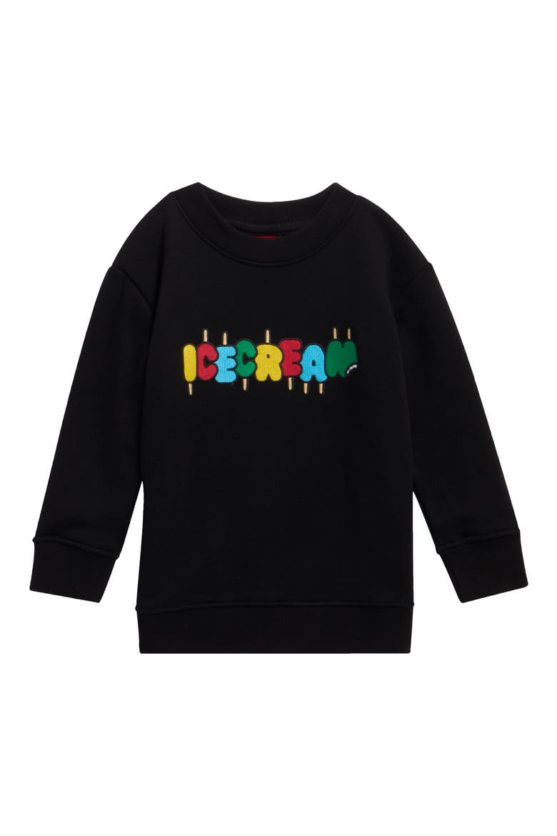 Kids' Ice Pop Sweatshirt, Main, color, BLACK